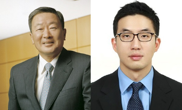 20일 숙환으로 별세한 고 구본무 회장(왼쪽)과 구광모 LG전자 상무