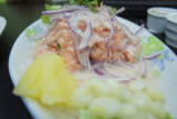 엄청 신맛이 강했던 세비채.