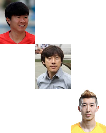 권창훈, 신태용, 조현우. 매일신문DB