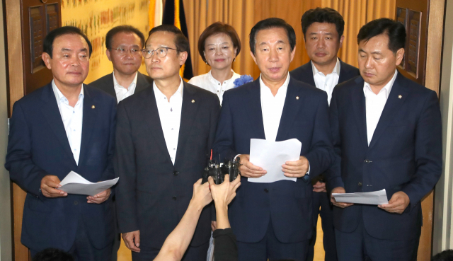 10일 홍영표 더불어민주당, 김성태 자유한국당, 김관영 바른미래당, 장병완 