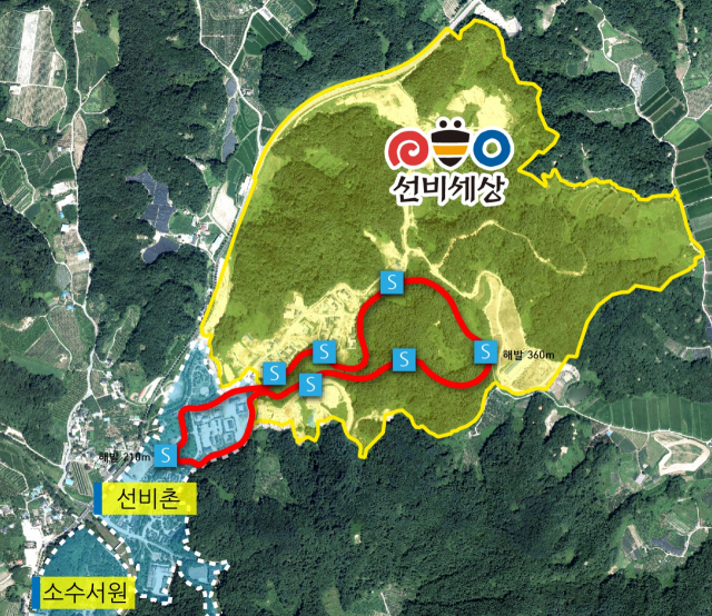 모노레일 설치 계획도. 영주시 제공