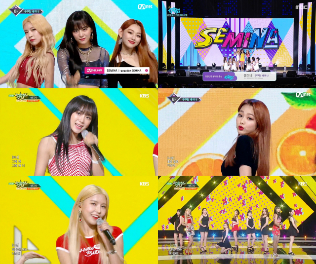 사진.구구단 세미나 음악 방송 출연 캡쳐