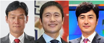아시안게임 남자축구 한국 대 이란의 16강전 해설에 나서는 최용수, 이영표, 안정환. 매일신문DB