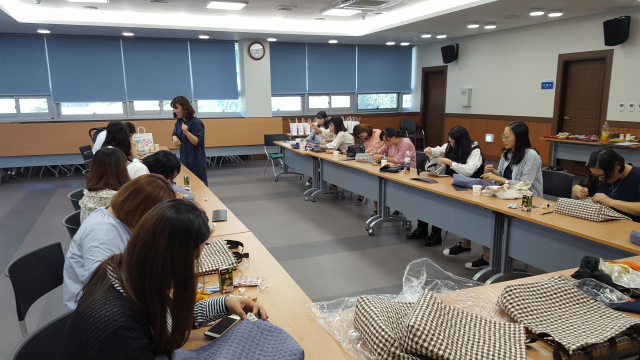 지난해 열린 임산부 건강교실 교육 장면. 봉화군 제공