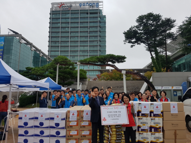 삼화피앤씨 추석맞이 위문품 전달