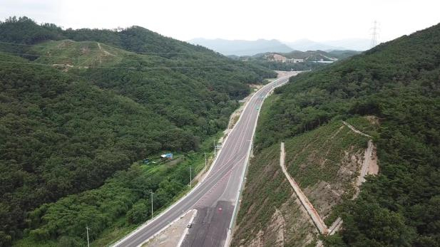 국도 31호선 포항 기계면 달전교차로의 모습. 부산국토관리청 제공