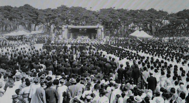 1962년 제1회 신라문화제 서제 장면. 경주시 제공