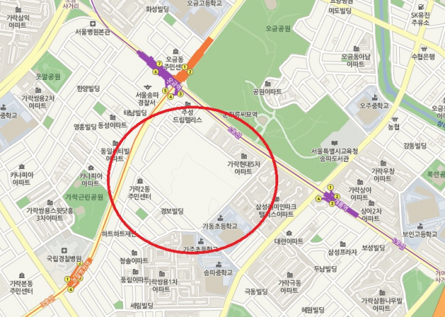 성동구치소 위치. 네이버 지도