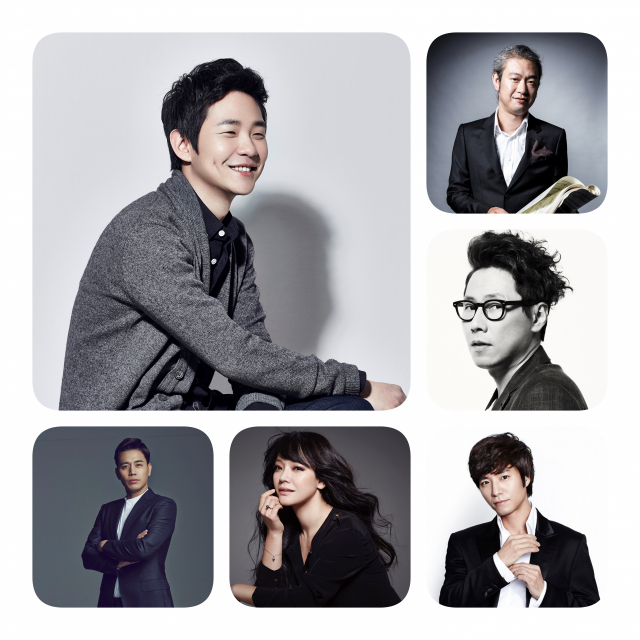 피아니스트 임동혁, 연출 피아니스트 박종훈, 가수 윤종신, 뮤지컬 배우 임태경, 뮤지컬 배우 손준호·김소현 부부(사진 왼쪽 위에서부터 시계방향으로)