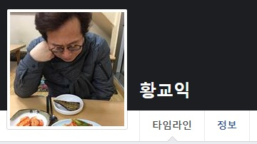 황교익 페이스북 프로필 화면. 페이스북 페이지 캡처