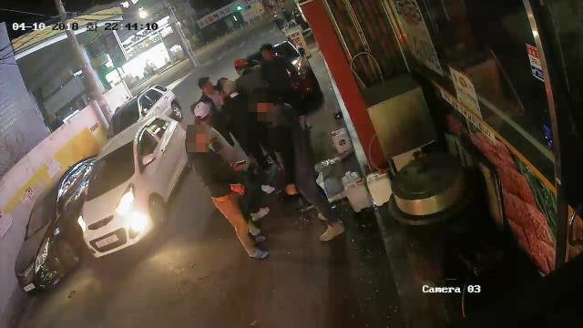 당시 현장 상황이 찍힌 CCTV 캡쳐. 대구경찰청 제공.