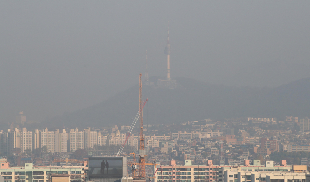전국 곳곳에 미세먼지 농도가 