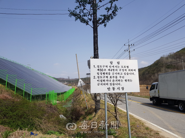 안동시 풍산읍의 한 태양광발전소는 