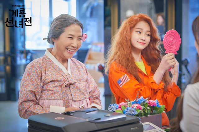 [화보] 계룡선녀전, 문채원-고두심 둘 다 너무 예뻐. tvN
