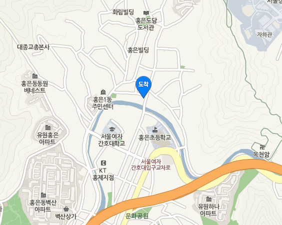 포방터시장 위치. 네이버지도