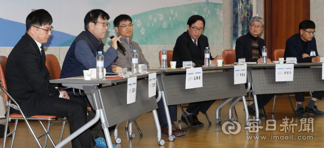 대구 달서구 월암동에 열병합발전소 건설이 추진 중인 가운에 13일 대구 달서구청에서 이와 관련 