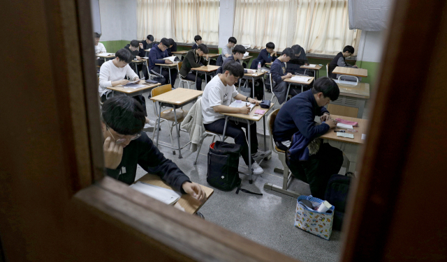 지난해 수능 장면. 매일신문 DB