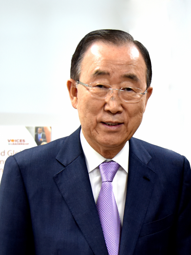 Former Secretary-General Ban Ki-moon.