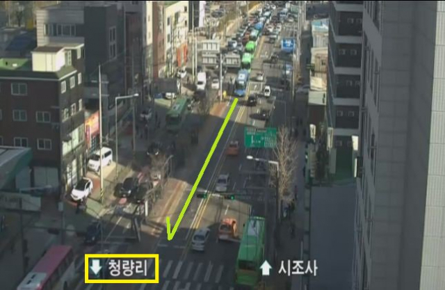 서울 동대문구 전농동 떡전교사거리~회기역 인근 사고 현장