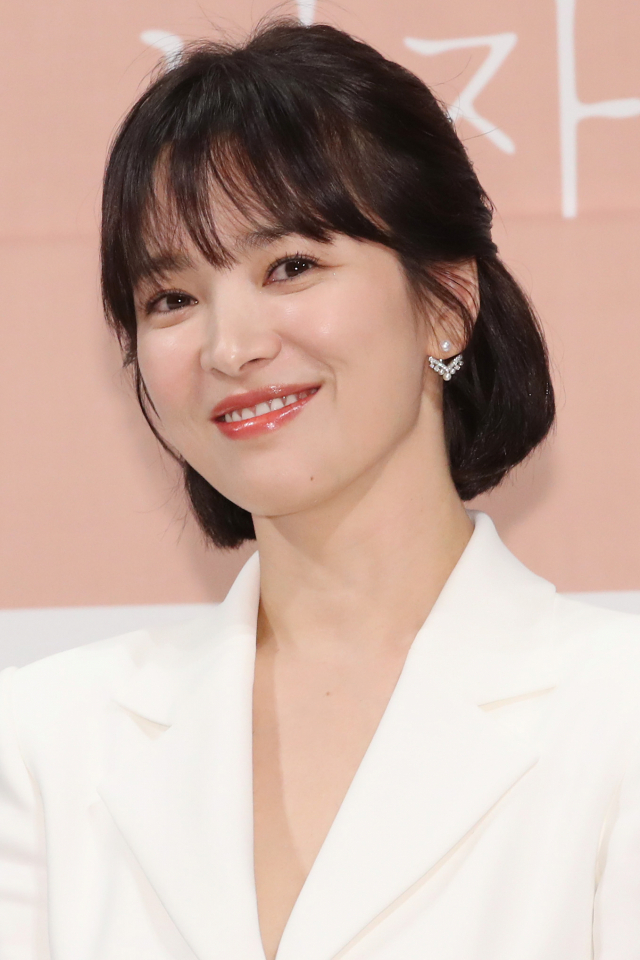 배우 송혜교가 21일 오후 서울 강남구 임피리얼 팰리스 호텔에서 열린 tvN 새 수목드라마 