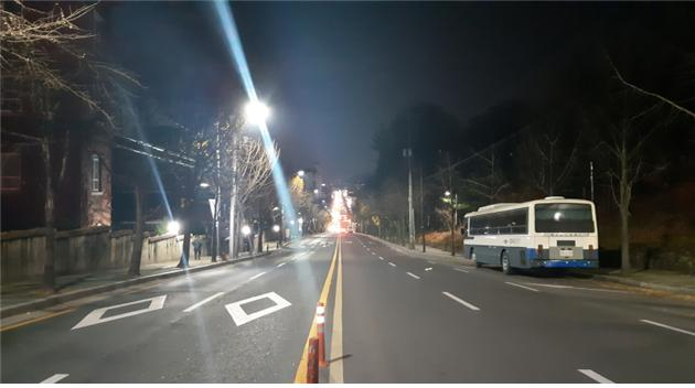 조도개선공사 이후 모습. 대구시 제공