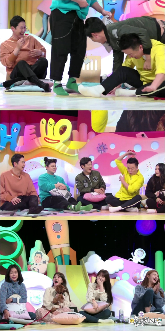한바탕 소동이 벌어진 안녕하세요 촬영현장