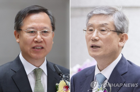 박병대 전 대법관(왼쪽)과 고영한 전 대법관 [연합뉴스]
