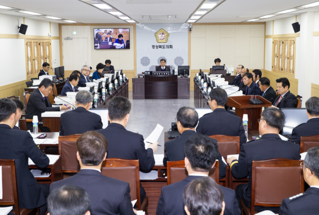 경북도의회 예산결산특별위원회가 이달 7일 경북도 미래전략기획단 등 실국에 대한 예산안 심사를 하고 있다. 경북도의회 제공