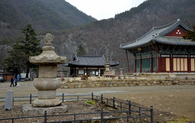 일연선사가 삼국유사를 집필한 군위 인각사 전경.이채근 기자 mincho@msnet.co.kr