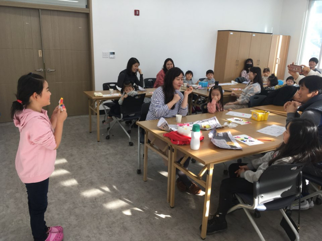 상주국제승마장의 어린이 문화체험 시범교육 상주시 제공
