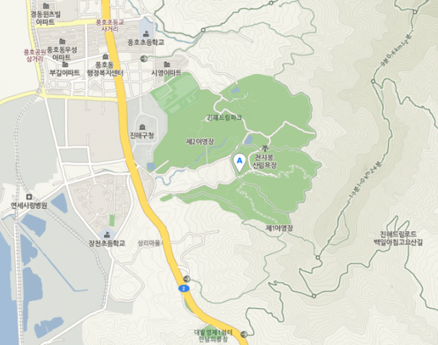 진해식물박물관(보타닉뮤지엄) 위치. 네이버지도