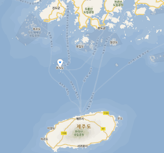 묵리슈퍼 위치. 제주 하추자도. 그런데 전남 완도군 보길도가 제주도 본섬보다 더 가깝다. 네이버지도