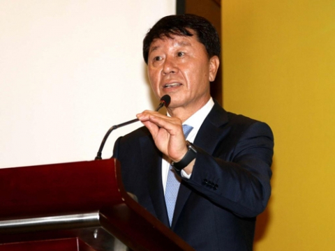베트남 프로축구 호찌민시티FC 지휘봉을 잡은 정해성 감독. 디제이매니지먼트 제공
