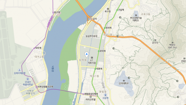 부산 화재, 사상 삼락동 대성공업 위치. 네이버지도