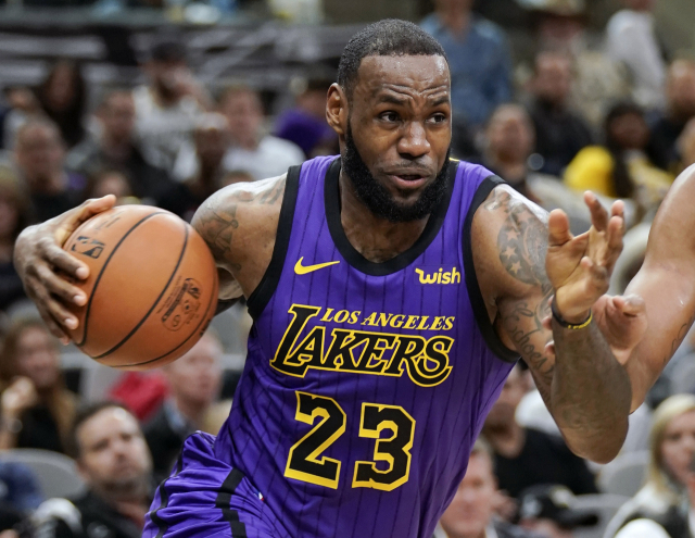 FILE - In this Dec. 7, 2018, file photo, Los Angeles Lakers\