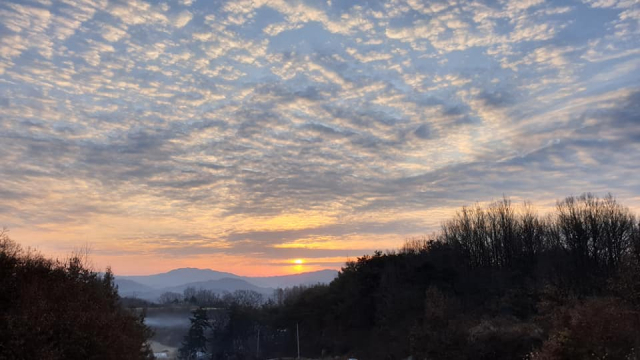 1일 2019년 기해년의 첫 일출(해돋이) 사진이 SNS에 올라오고 있다. 네티즌들은 SNS를 통해 