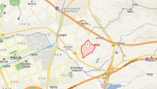 우병우 석방 서울구치소 위치. 네이버지도