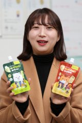 100% 국내산 농산물을 이용한 유아용 과채한방 음료 