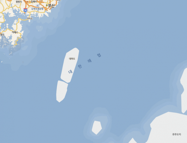 대마도. 네이버 지도