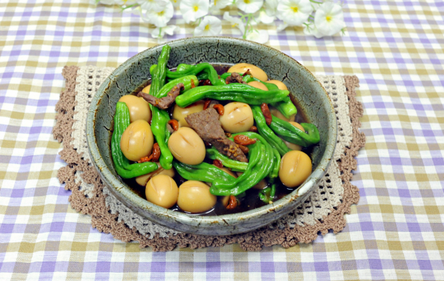 꽈리고추메추리알장조림