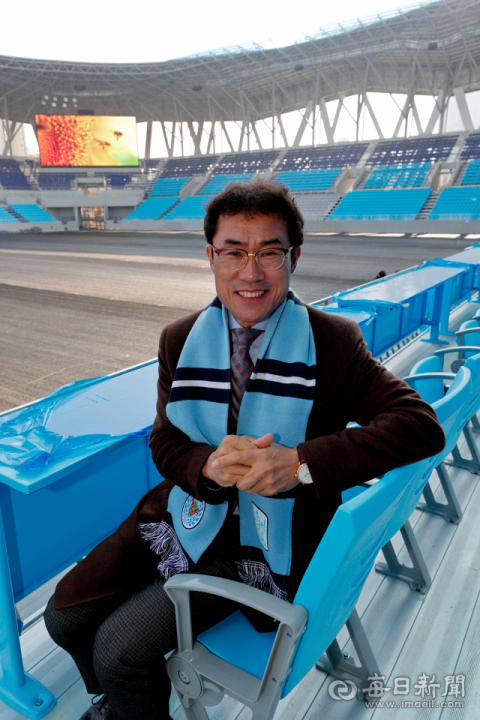 이호경 대구FC 엔젤클럽 회장은 새 축구 전용경기장 개장이 대구 사랑으로 이어지길 기대한다. 우태욱 기자 woo@imaeil.com
