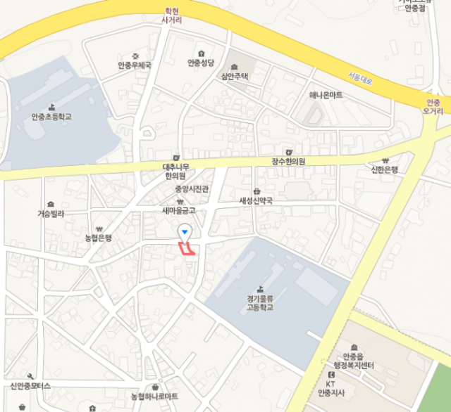 겨울 별미 팥칼국수 파는 