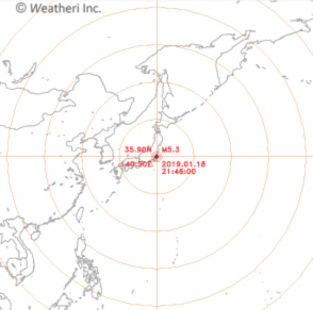 일본 지바현 지진 