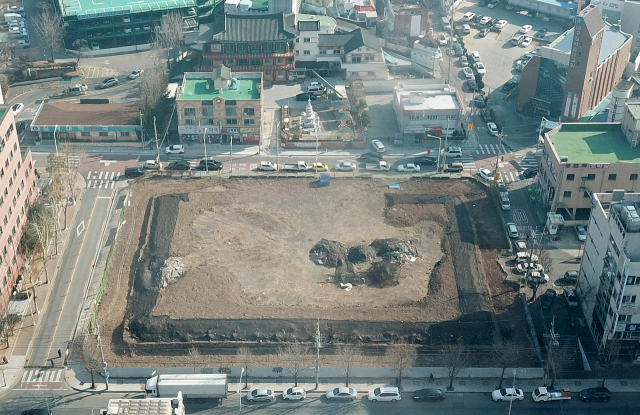 한국토지주택공사가 추진하고 있는 대구 북구 읍내동 행복주택 부지 모습. 인근 주민들이 집값 하락 및 우범지역화 우려로 건설을 반대하고 있어 LH와 주민 간의 갈등이 깊어지고 있다. 김영진 기자 kyjmaeil@imaeil.com