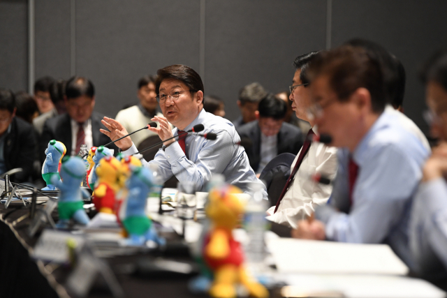 지난 18일 제주도에서 열린 시도지사협의회에 참석한 권영진 대구시장. 대구시 제공