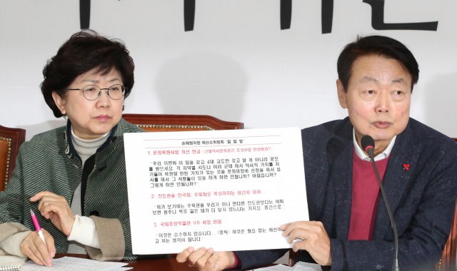 20일 국회에서 자유한국당 