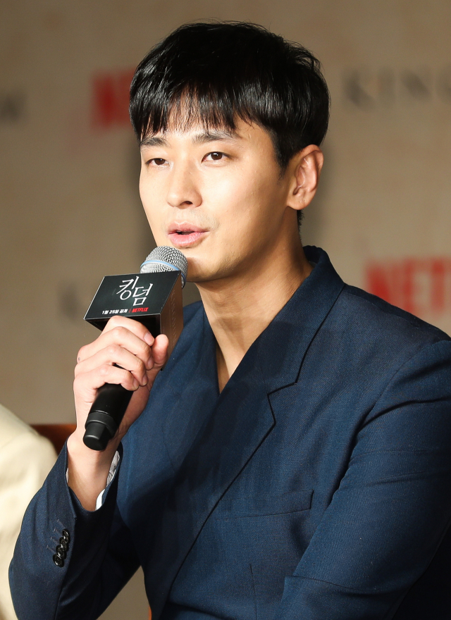 배우 주지훈이 21일 서울 강남구 삼성동 인터콘티넨탈서울코엑스 호텔에서 열린 넷플릭스 오리지널 시리즈 