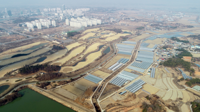 한전공대 입지선정 공동위원회는 28일 전남 나주시 부영CC 일원을 한전공대 부지로 선정했다. 사진은 한전공대가 들어설 부영CC 일원. 연합뉴스 #한전공대 #나주 부영CC