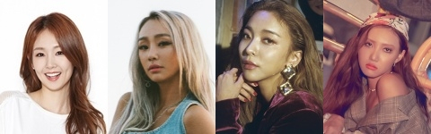 오정연, 효린, 루나, 화사. 매일신문DB
