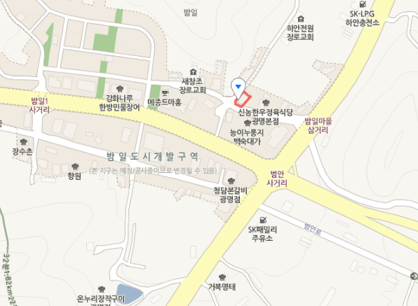 2TV 저녁 생생정보 소개 광명 밤일마을 밤일숯불석갈비 위치는? 네이버 지도